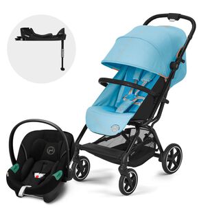 Coche Travel System Eezy S Plus V3 Blk B.blue+aton S2+base