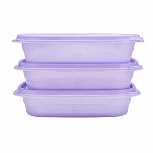 Set 3 Contenedores Herm&eacute;ticos Apilables Keep 950ml - Ps