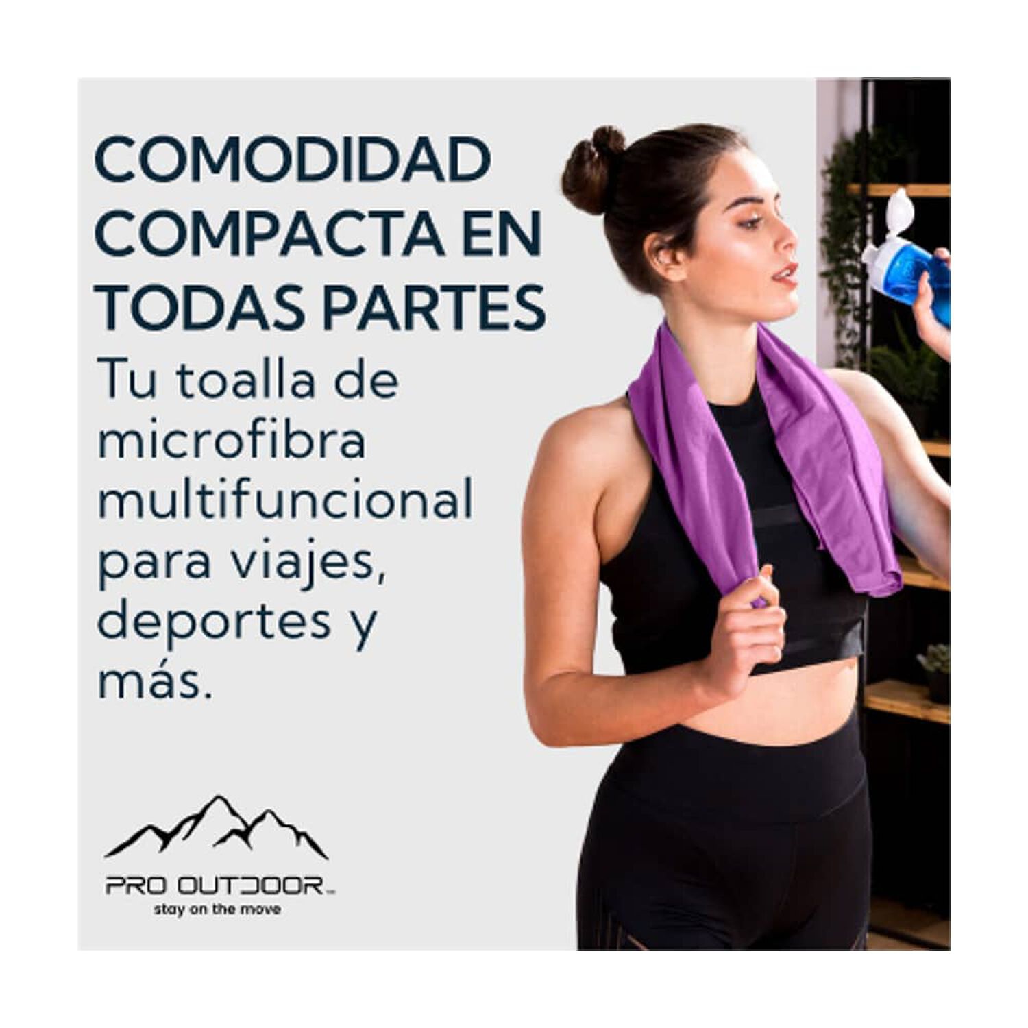 Toalla Microfibra Pro Outdoor Rosada image number 2.0