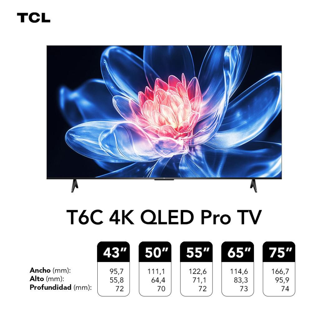 Qled 75" TCL 75T6C / Ultra HD 4K / Smart TV image number 11.0