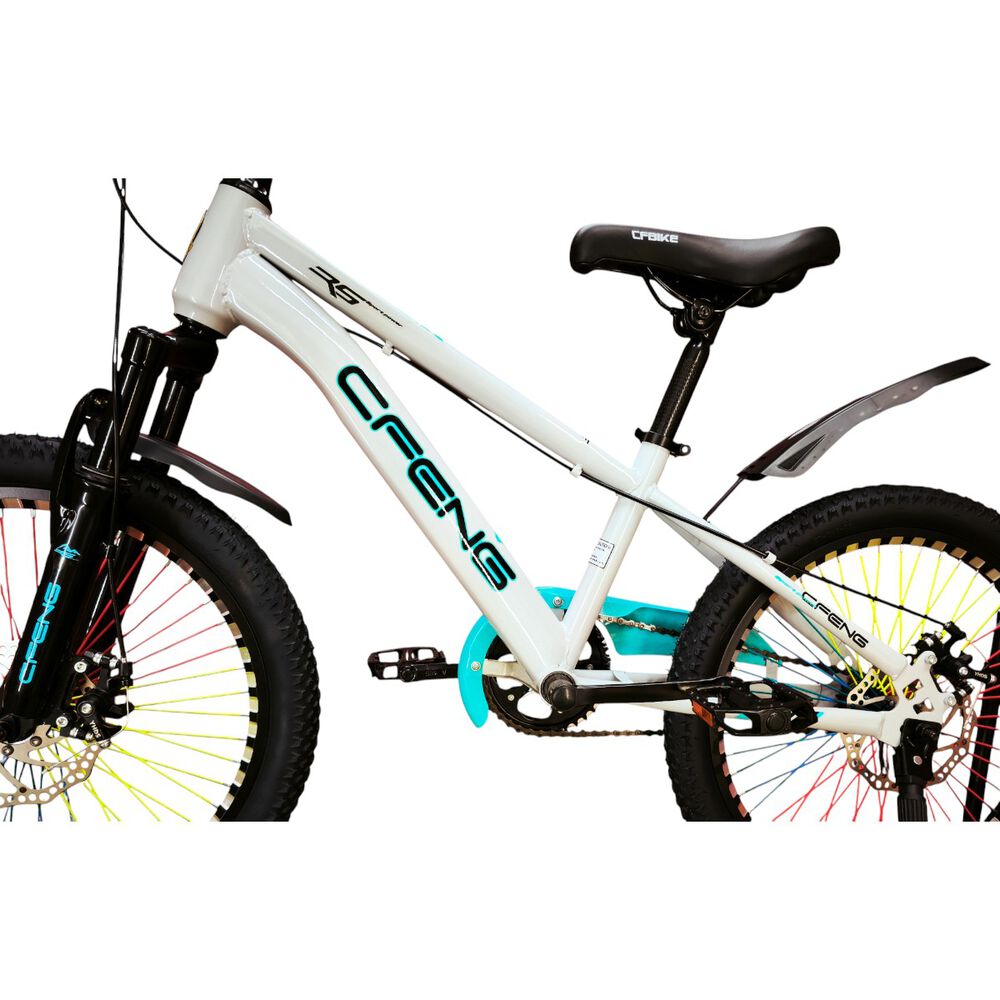 Bicicleta Aro 20 Cfeng Con Freno Disco Blanco Celeste image number 7.0