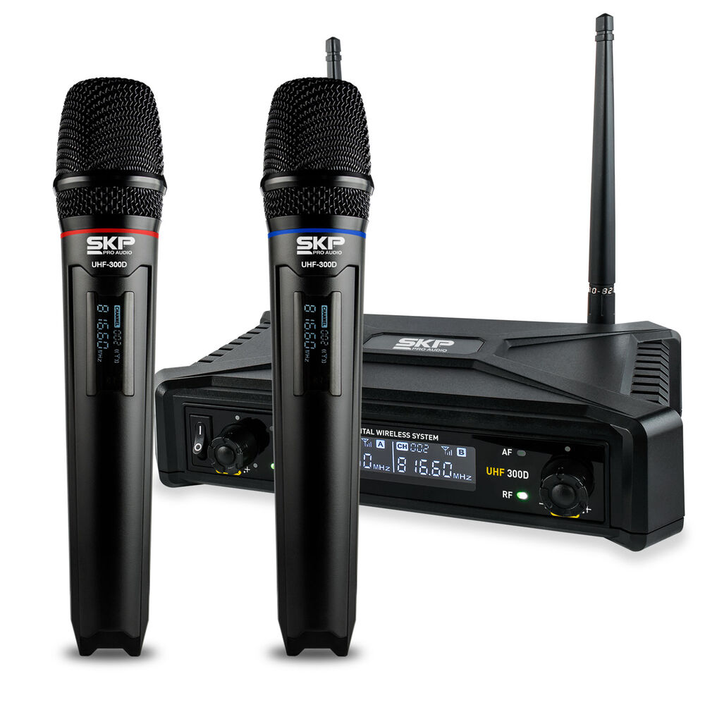 Microfono Doble Inalambrico Skp Uhf 300d image number 0.0