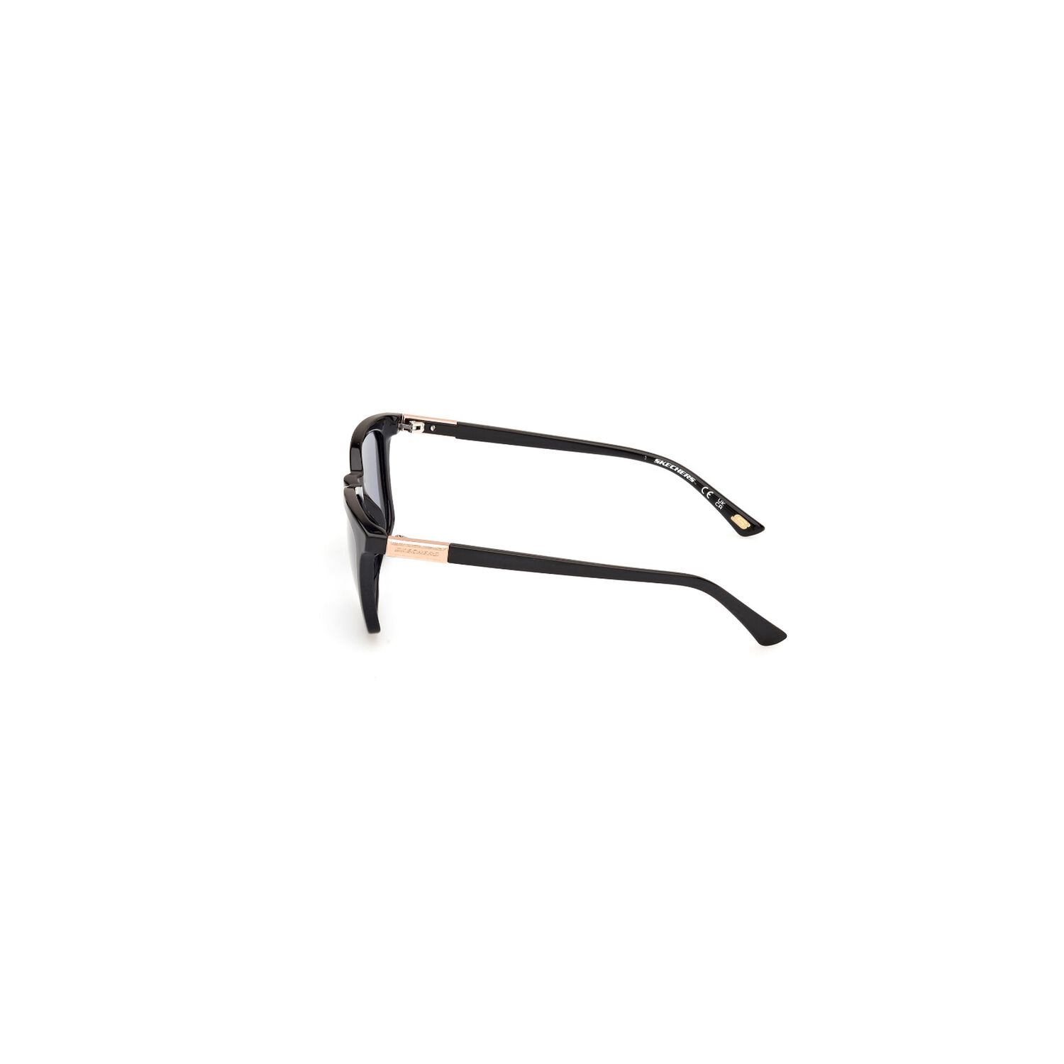 Lentes De Sol Negro Brillante Polarizados Skechers image number 2.0