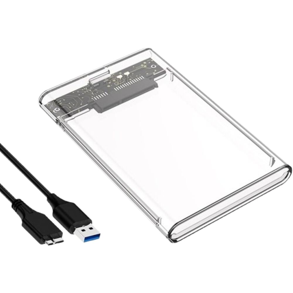 Cofre Case Transparente Disco Duro Sata2.5 Usb3.0 image number 2.0