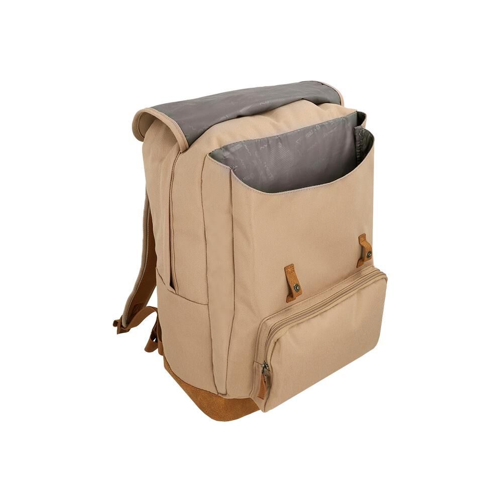 Mochila Notebook Xtrem Straps 2.0 6xt Beige 16" image number 2.0