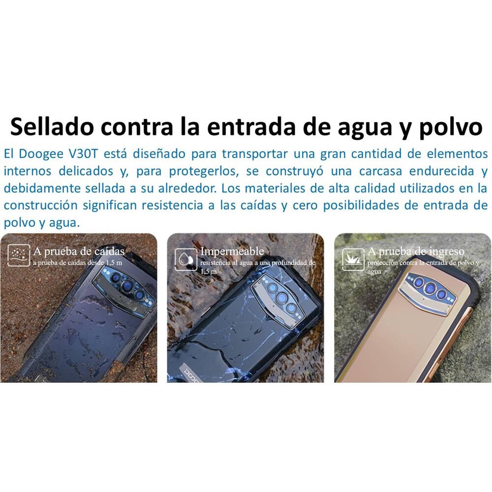 Celular Rugged Doogee V30t Resistente A Golpes, Polvo, Humedad Y Agua / C&aacute;mara Con Visi&oacute;n Nocturna, Carga R&aacute;pida 66.0w / Graba Videos En 4k image number 7.0