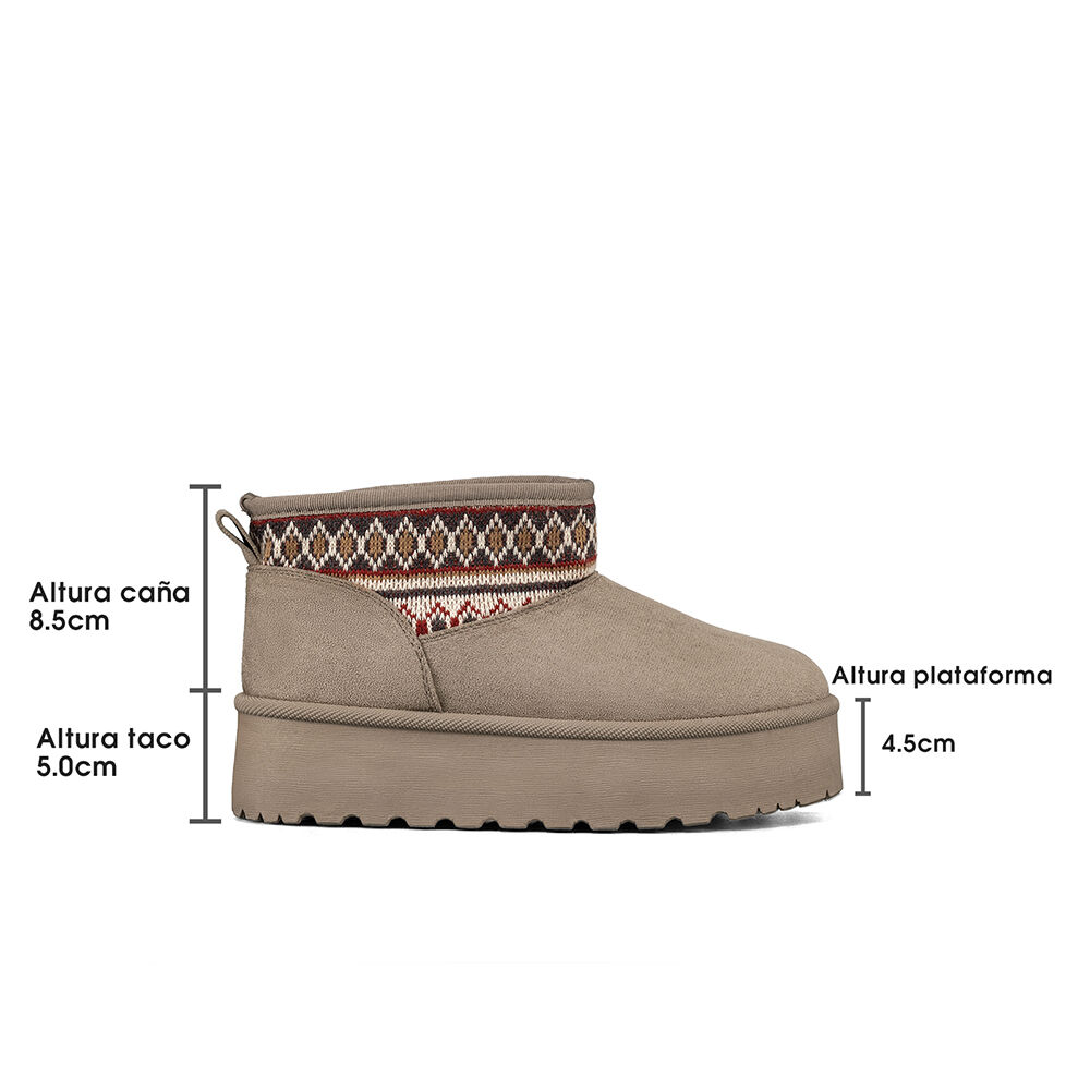 Botin Térmico Casual Mujer Gamuza Antideslizante Weide Sl25 image number 6.0