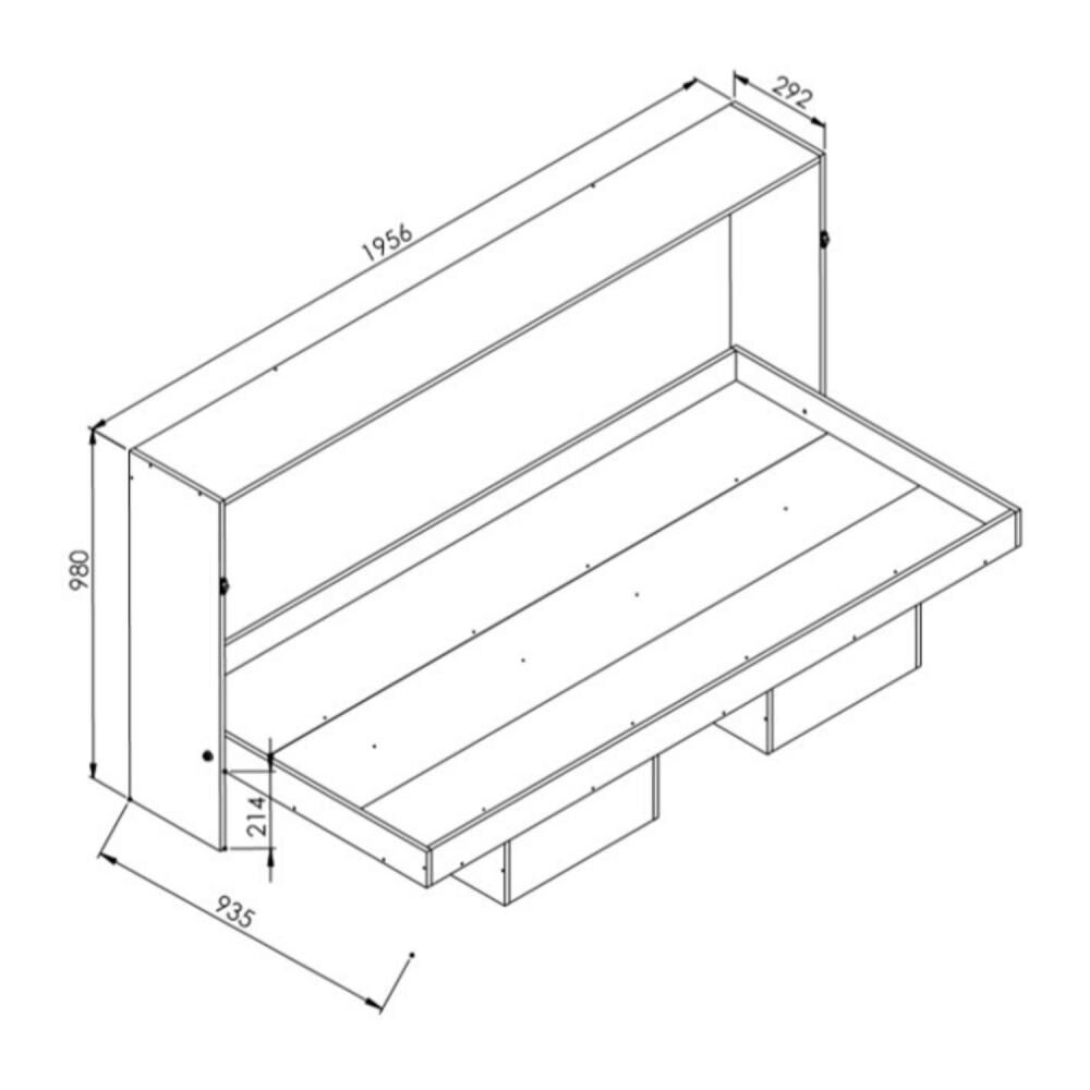 Cama Multifuncional Hoga Manhattan Horizontal / 1 Plaza / Sommier image number 1.0