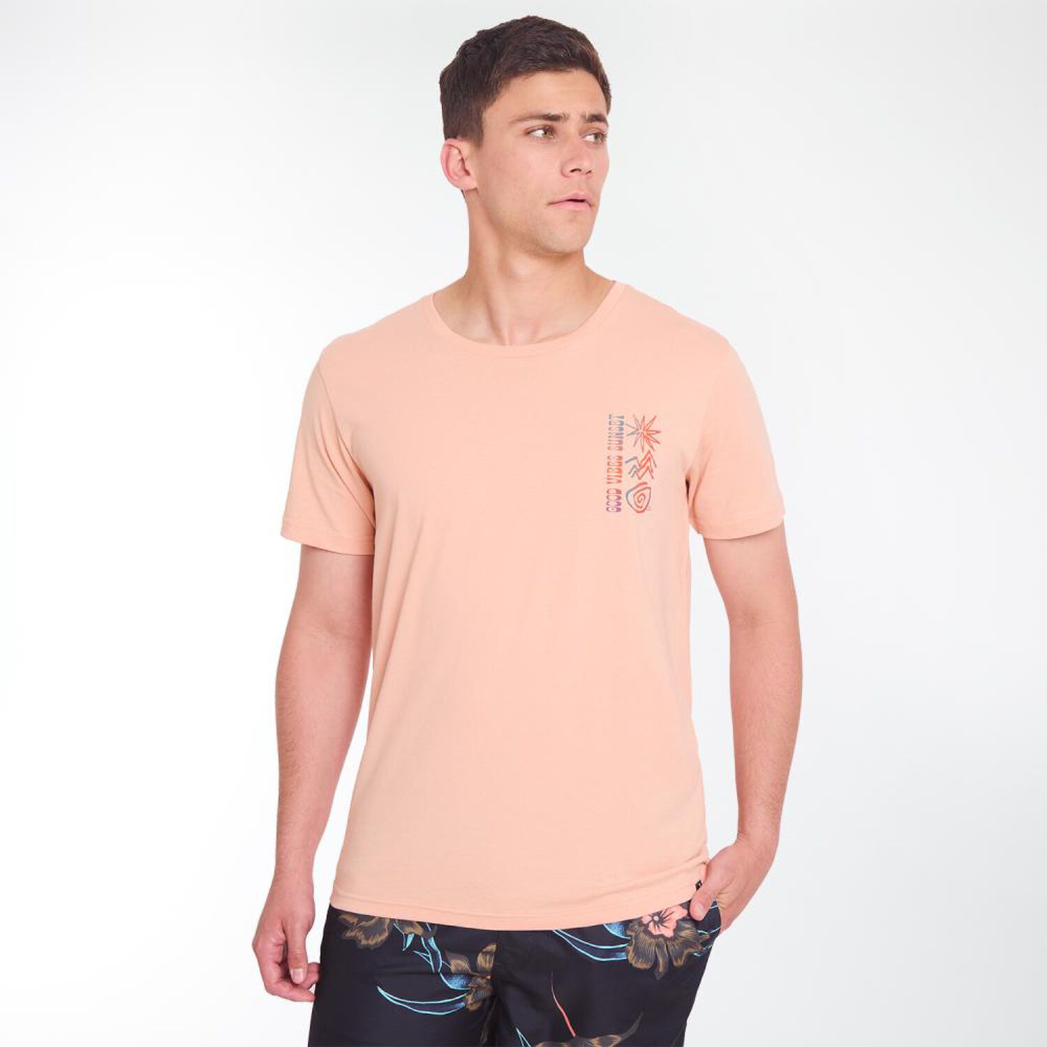 Polera Lisa Manga Corta Cuello Redondo Hombre Ocean Pacific image number 0.0