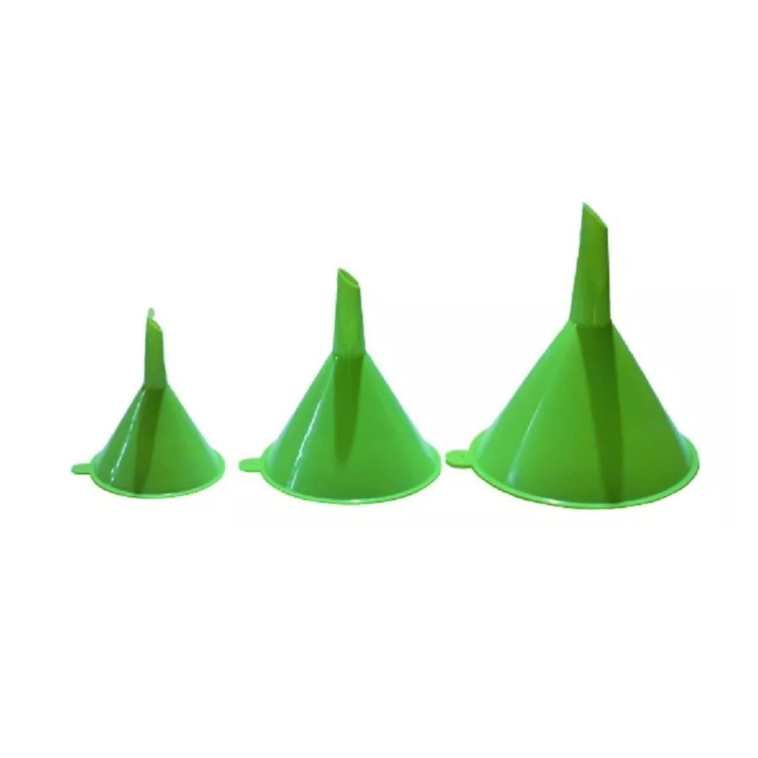 Pack 3 Embudos R&iacute;gido Verde Para Cocina image number 2.0