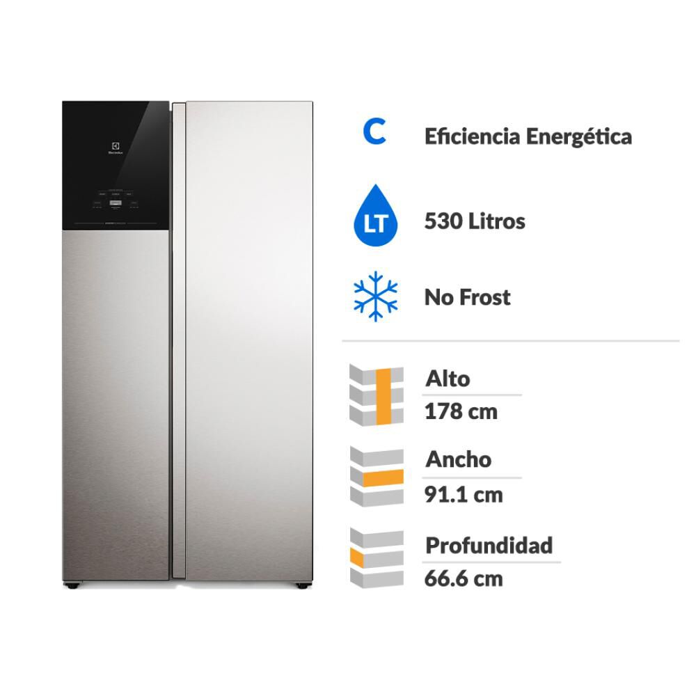 Refrigerador Side By Side Electrolux ES50S / No Frost / 530 Litros / C image number 1.0