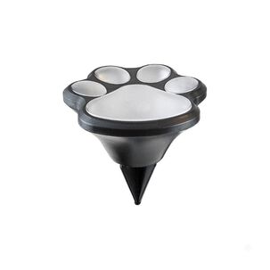 Foco Solar Led Jardin Estaca Dise&ntilde;o Huella Mascota Exterior