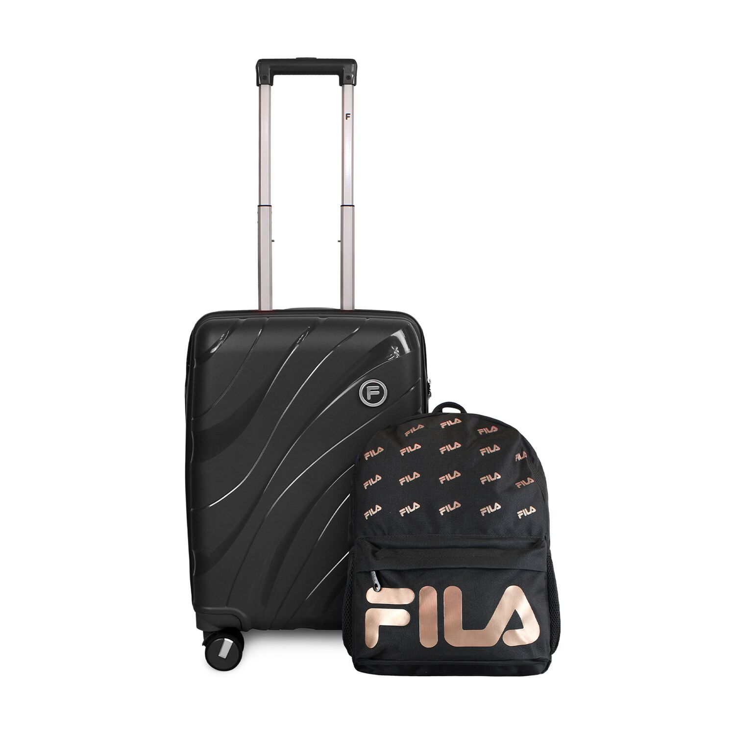 Pack Maleta Cabina S Lola 10kg + Mochila Urbanix Fila 16lts Negro-gold image number 0.0