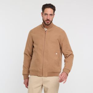 Chaqueta Lisa Slim Cuello Redondo Hombre Az Black