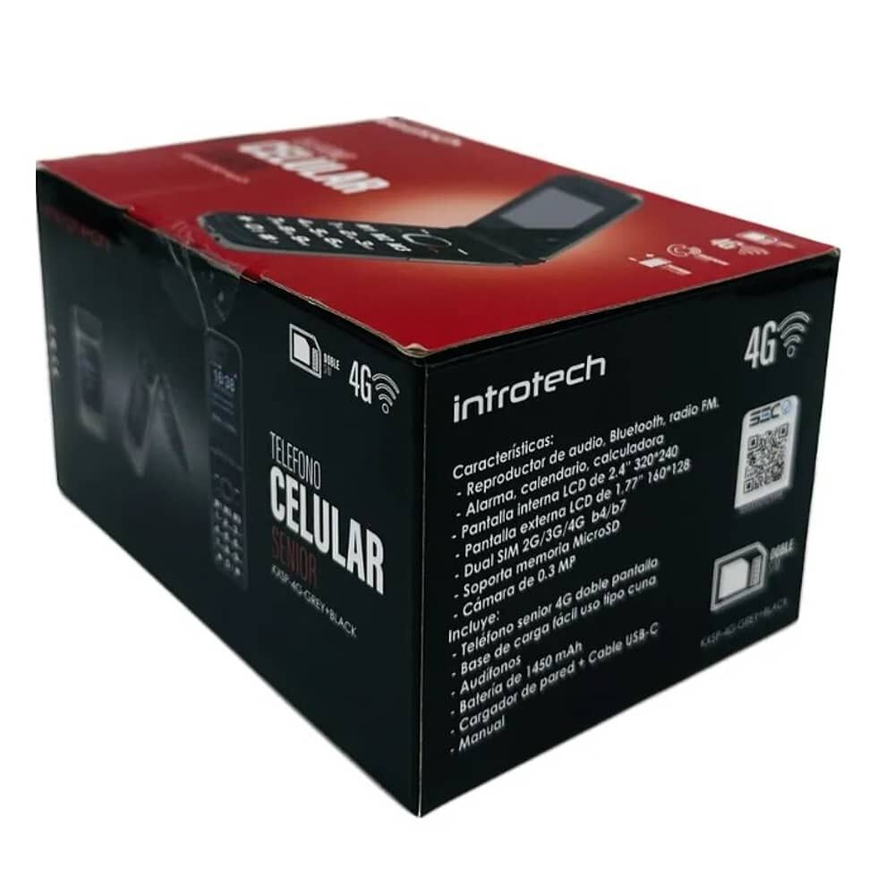 Celular B&aacute;sico Introtech Kxsp-4g Incluye Sim Card De Regalo image number 5.0