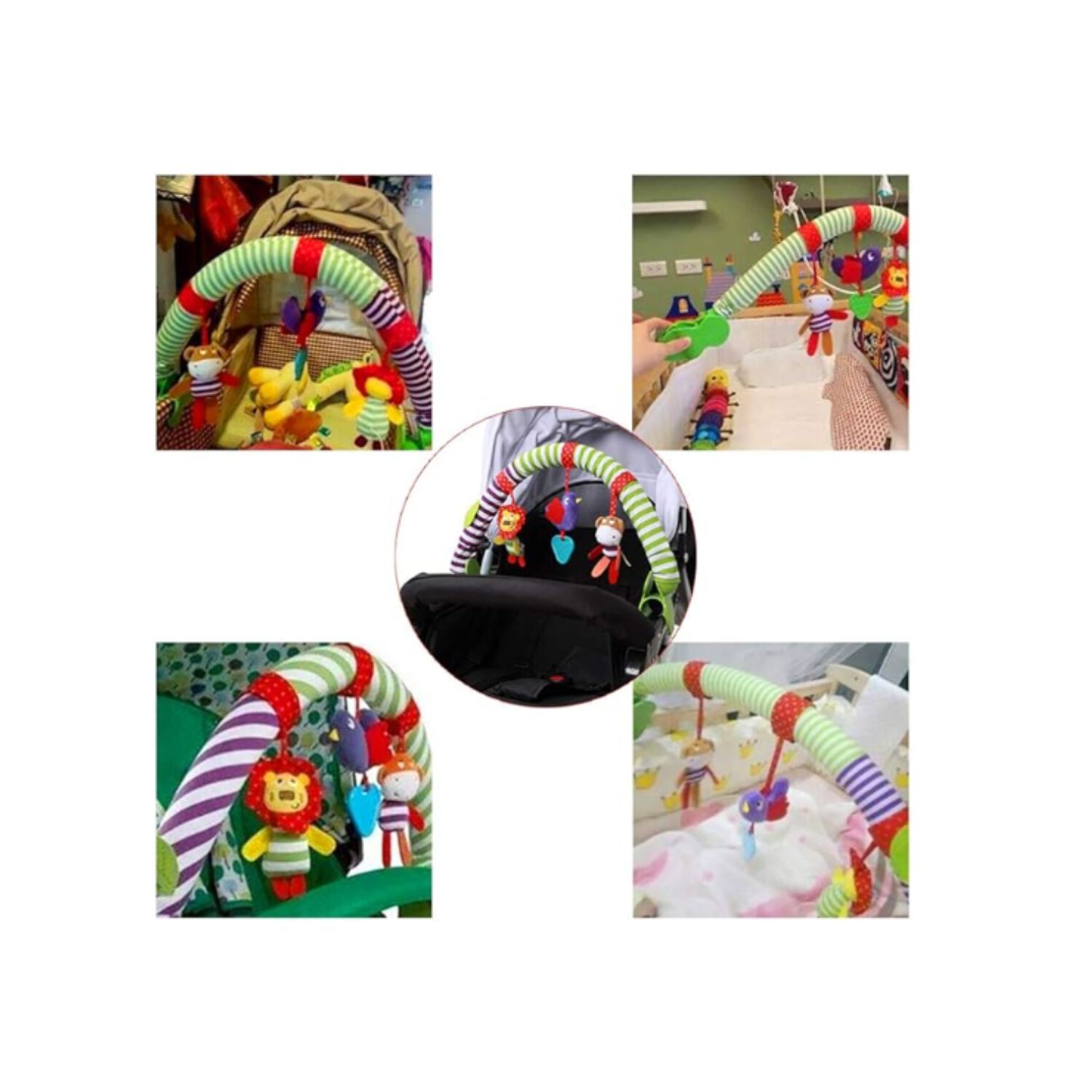 Arco M&oacute;vil Sonajero Multiuso Estimulaci&oacute;n Para Bebe Coche image number 4.0
