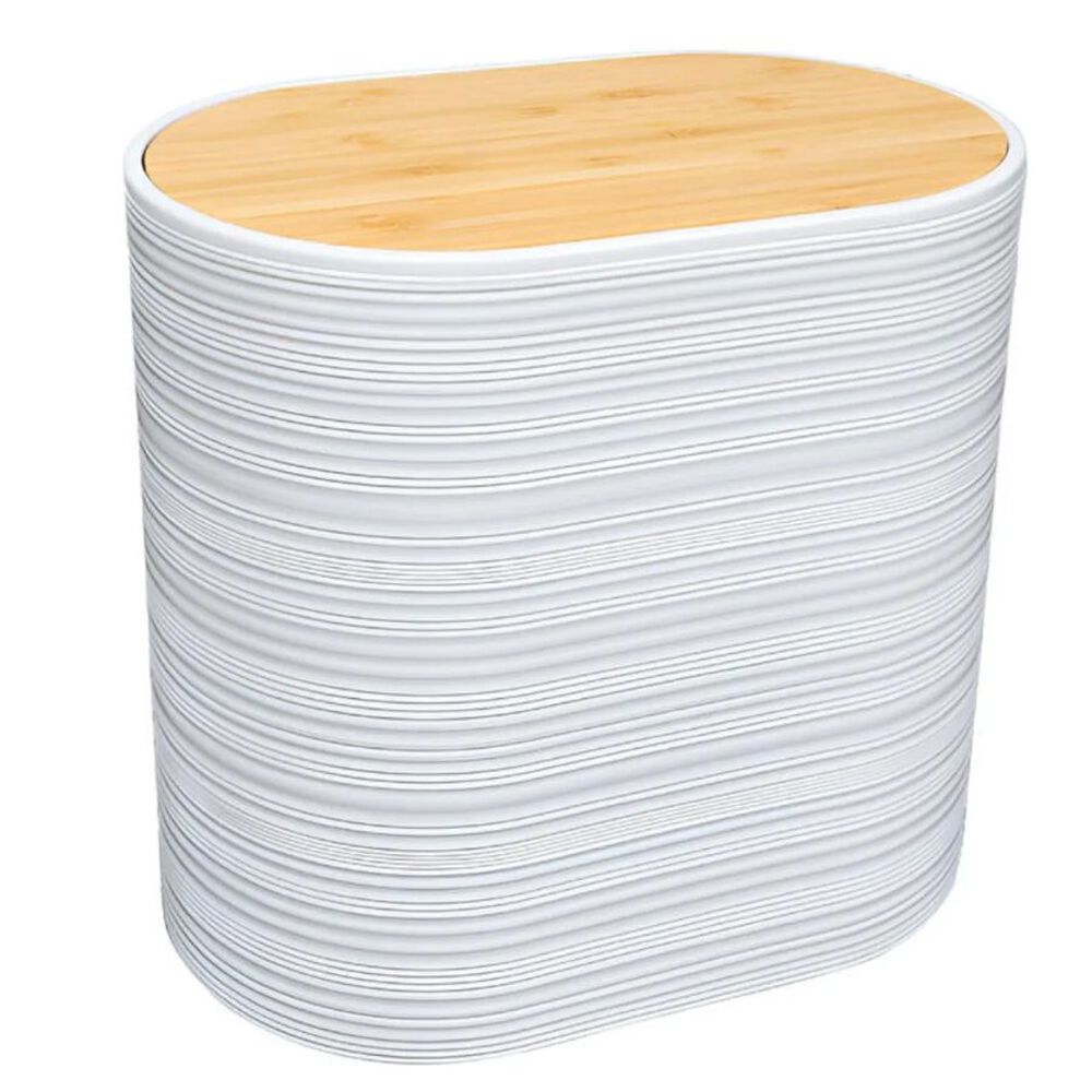 Cesto De Basura Papelera Oval Blanco 24x25.5 Cm image number 0.0