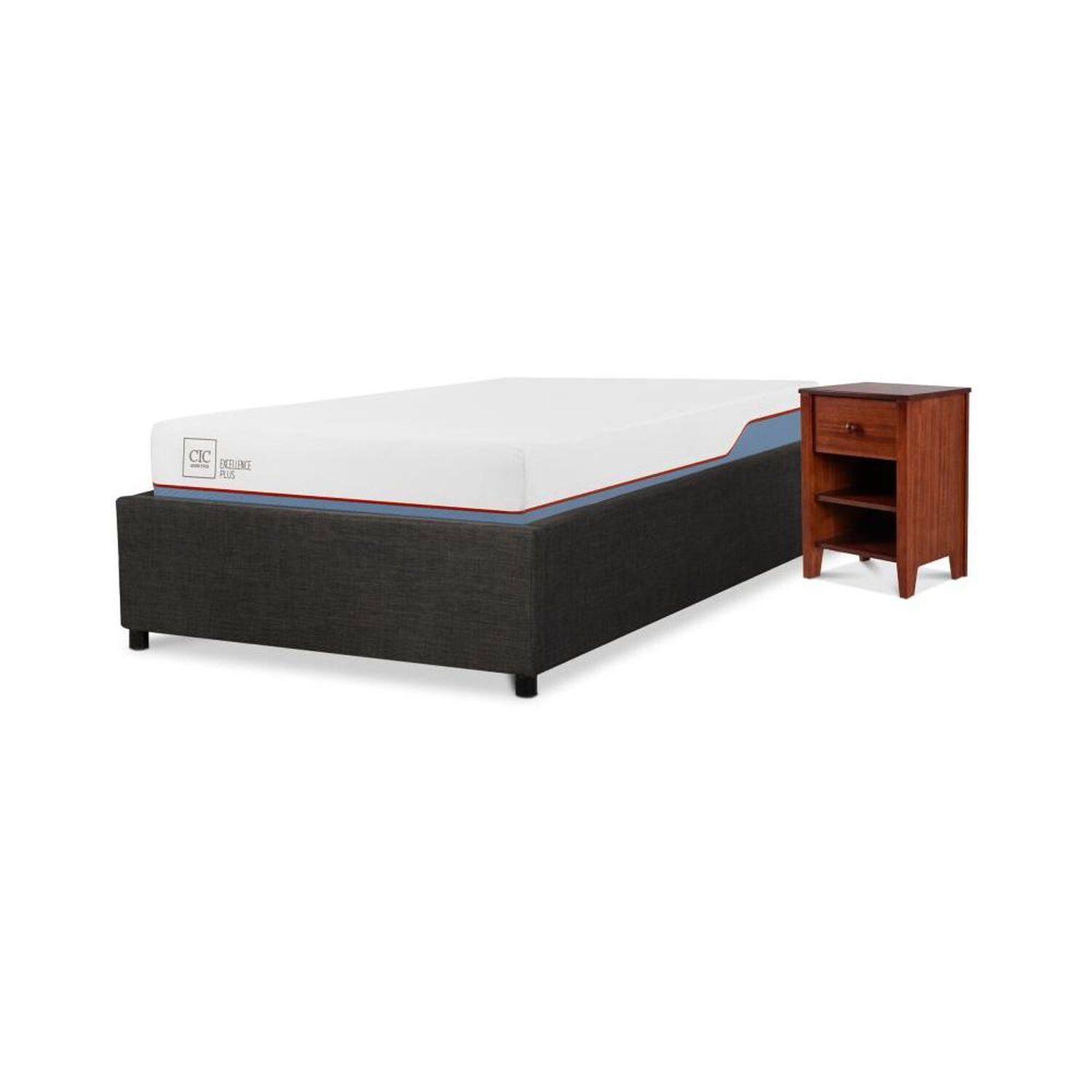 Cama Ba&uacute;l Cic Excellence Plus / 1.5 Plazas / Base Normal + Velador image number 4.0