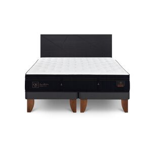 Cama Europea Cic Linea Premium / King / Base Dividida + Respaldo