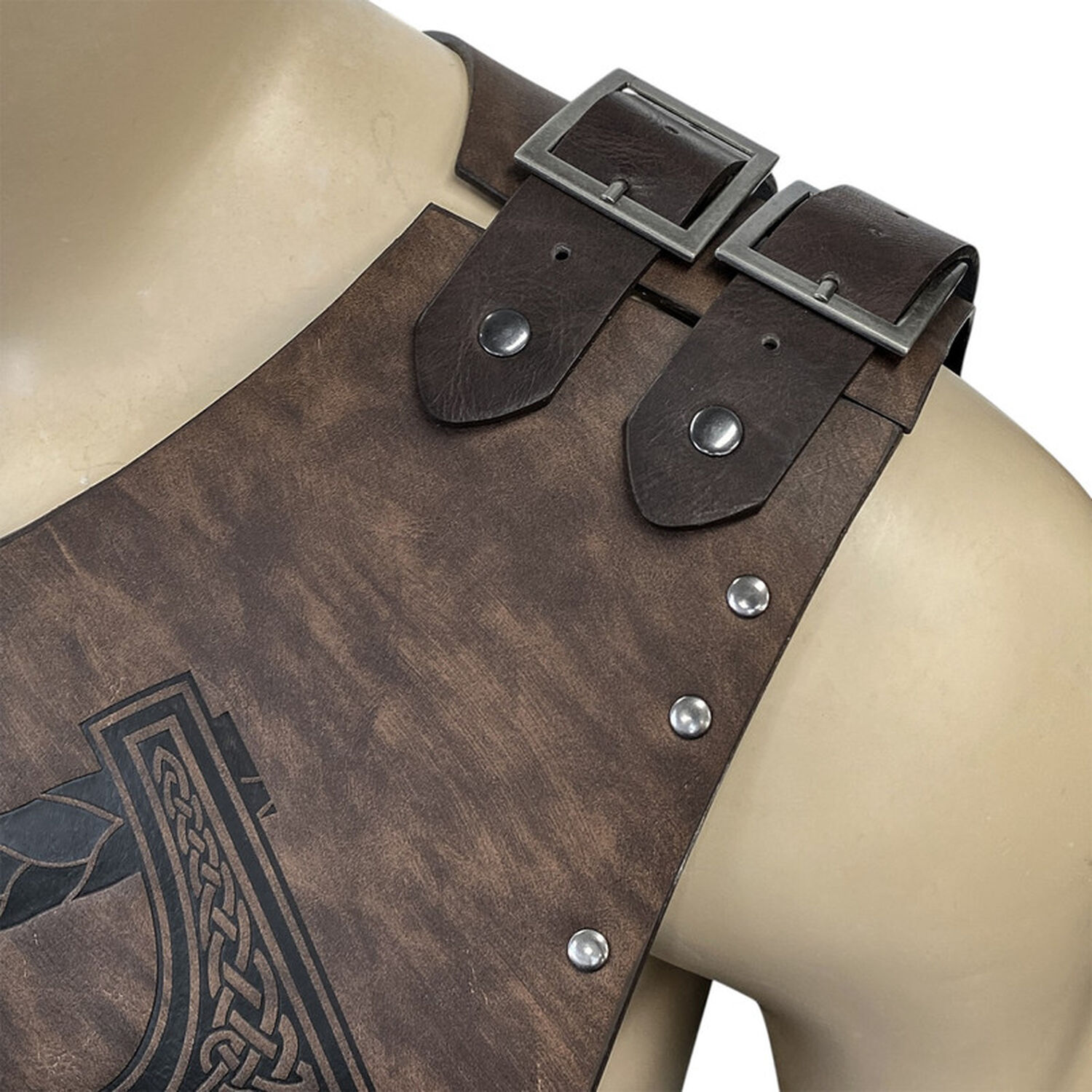 Disfraz Armadura Vikingo Cuero Premium image number 4.0