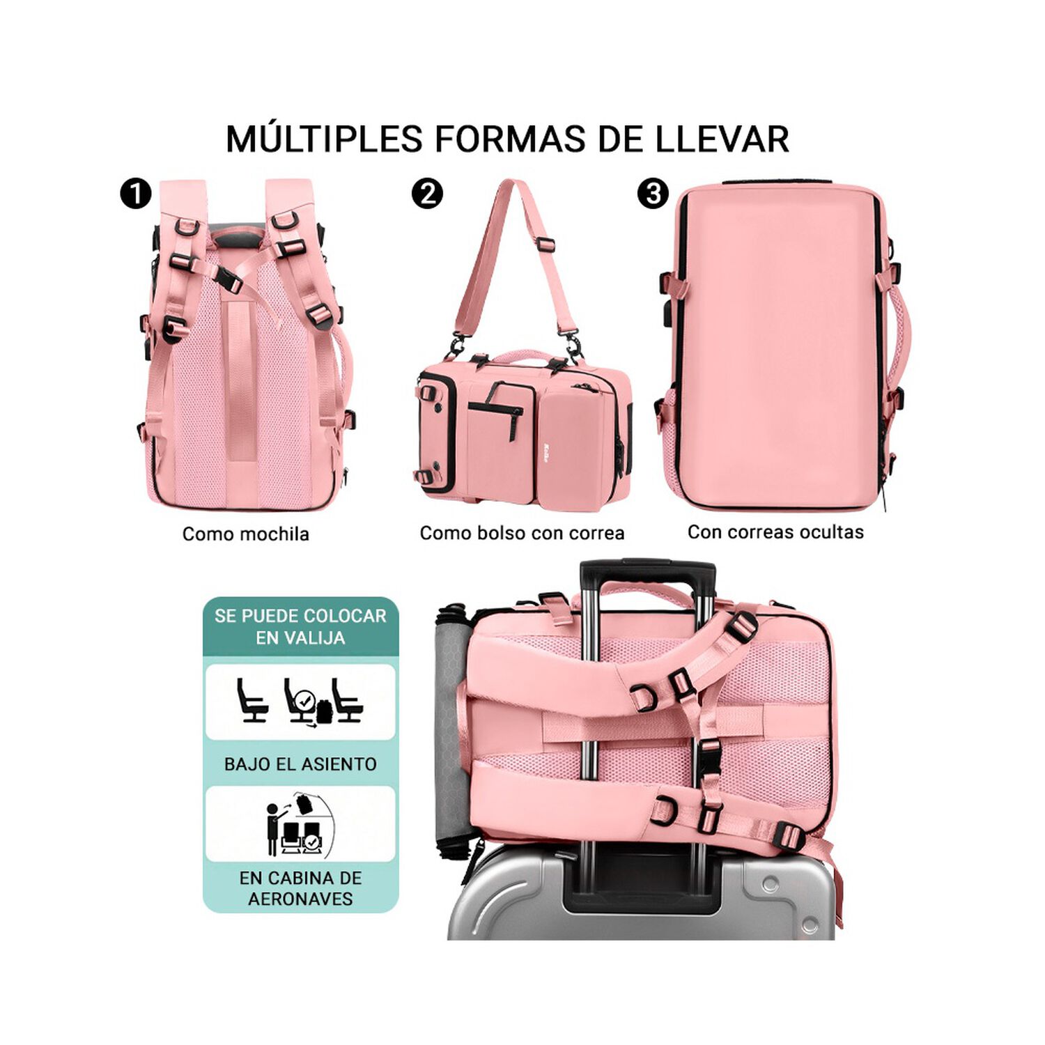 Mochila De Viaje Kolke Hikes 40 L Impermeable Multifuncional image number 35.0