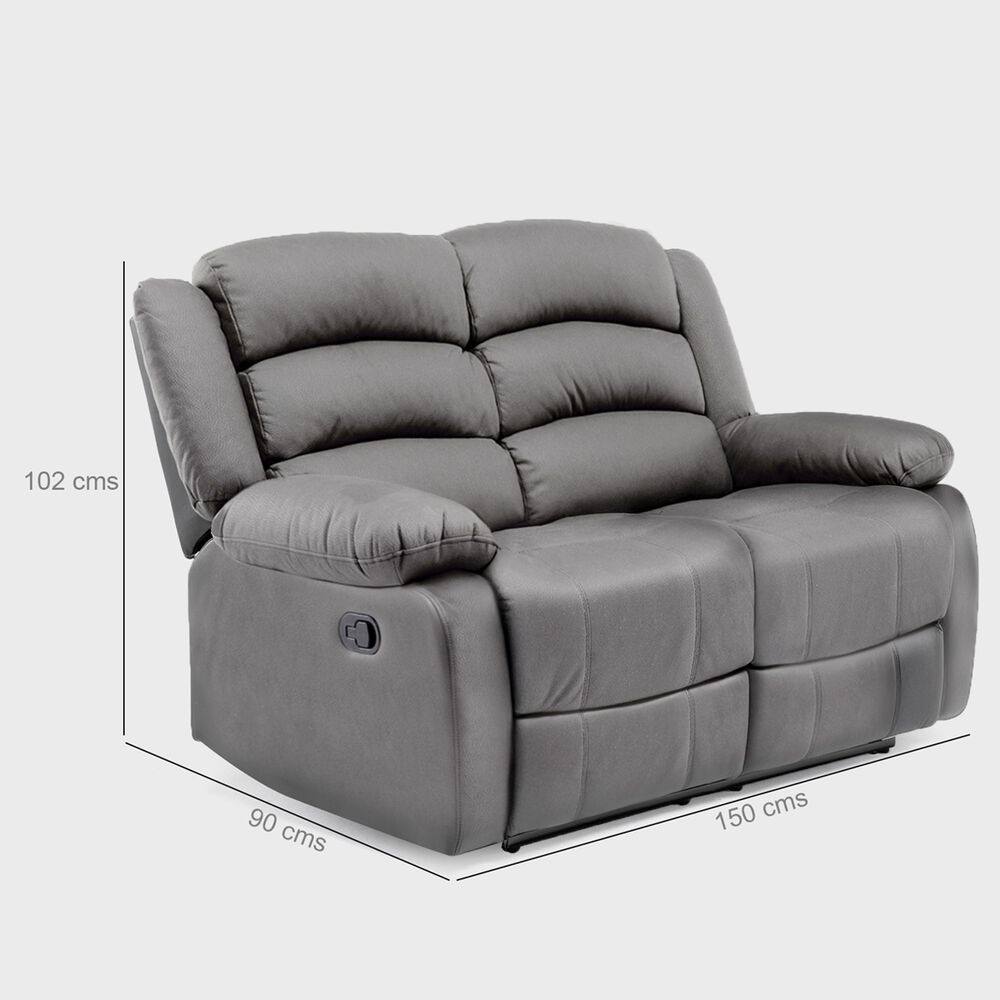 Sofá 2 Cuerpos Reclinable Moderno New Praga 8041lff image number 2.0