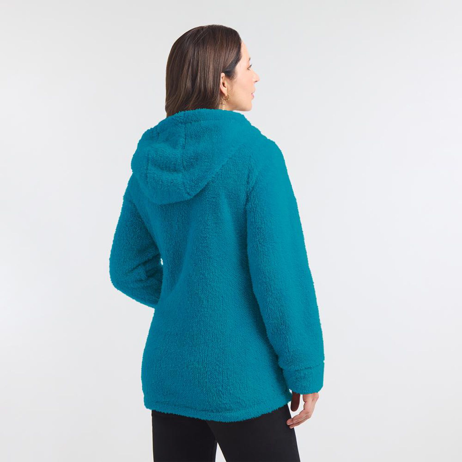 Poler&oacute;n Bonded Regular Cuello Alto Con Capucha Mujer Geeps image number 1.0