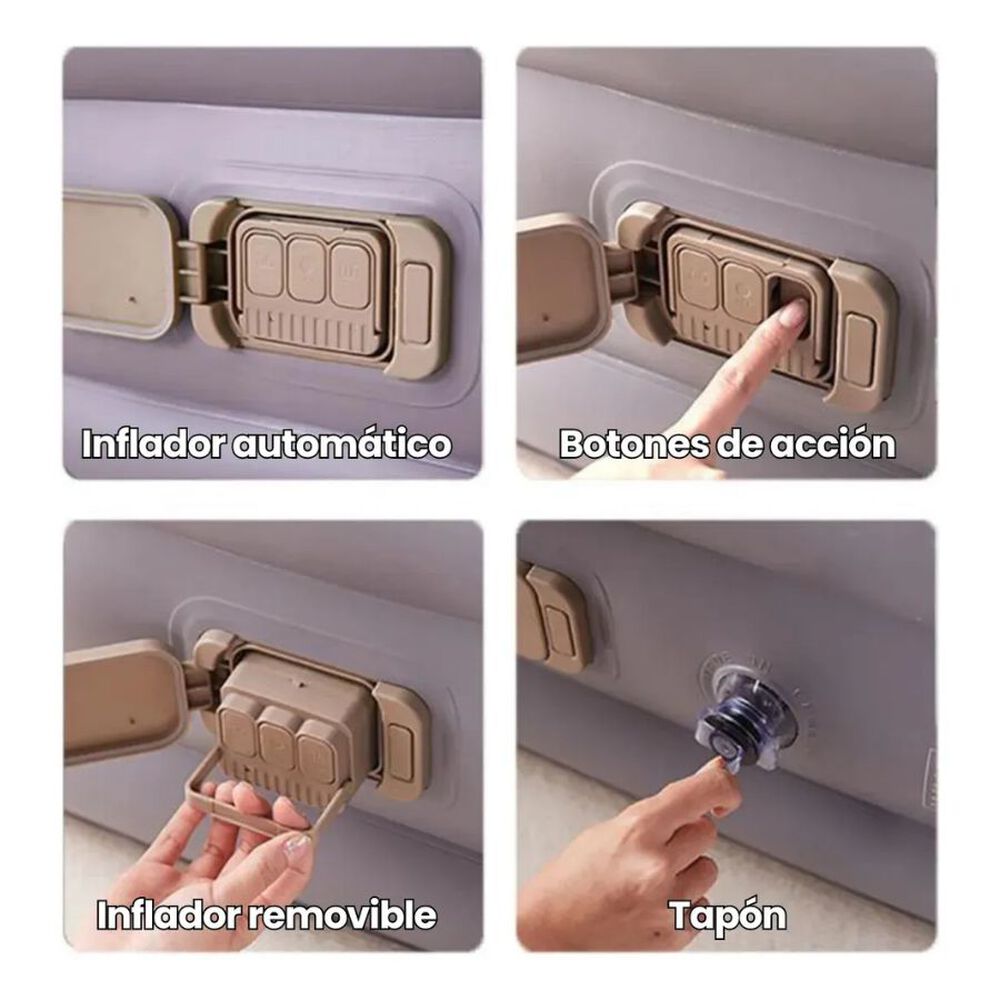 Colchón Inflable Cama 2 Plazas Con Bomba De Aire Eléctrica image number 1.0