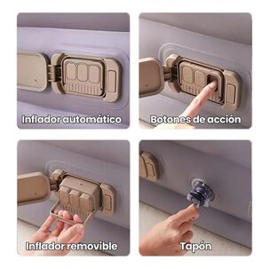 Colchón Inflable Cama 2 Plazas Con Bomba De Aire Eléctrica