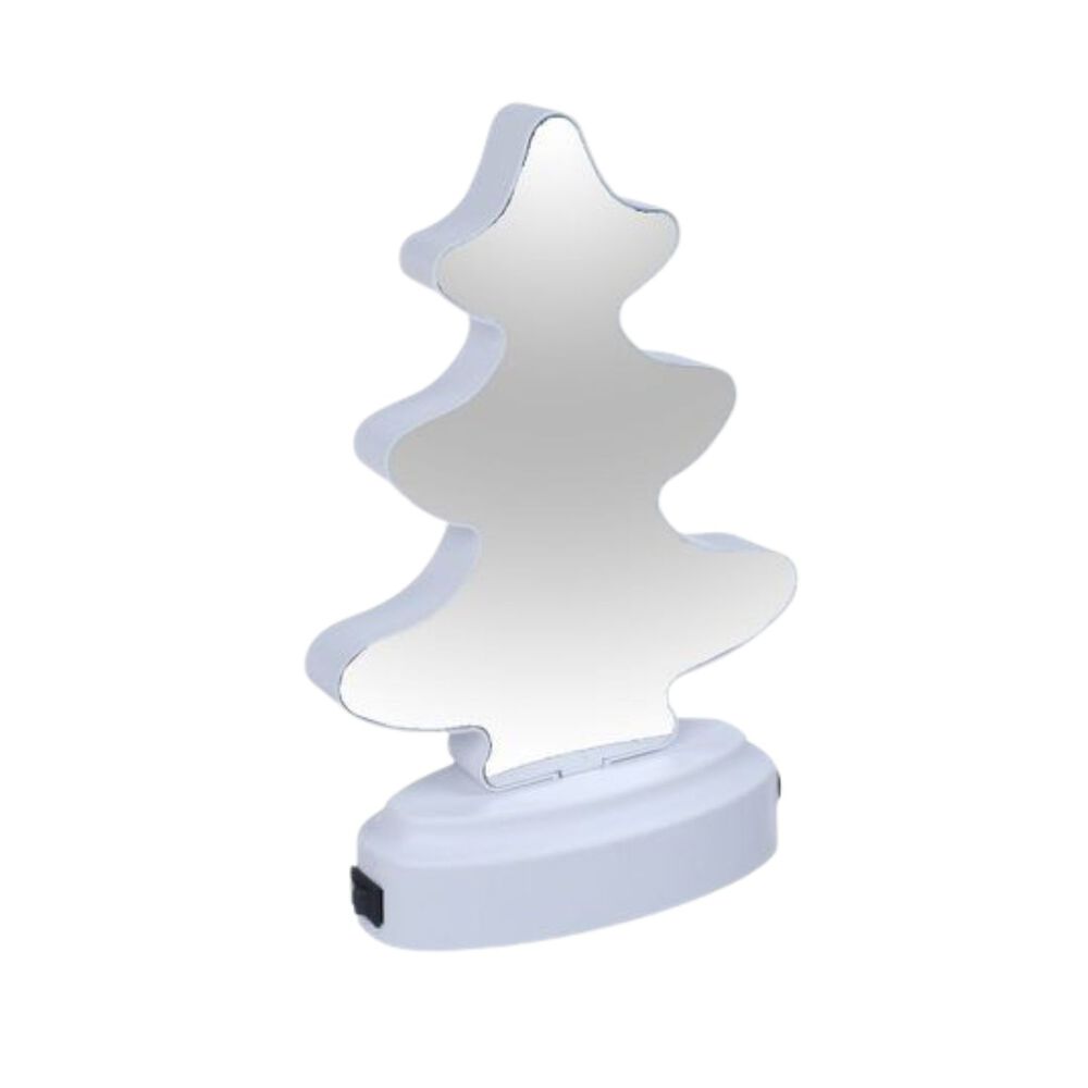Lampara Espejo Led 3d Pino Navidad Ilusion Tunel Infinito image number 0.0