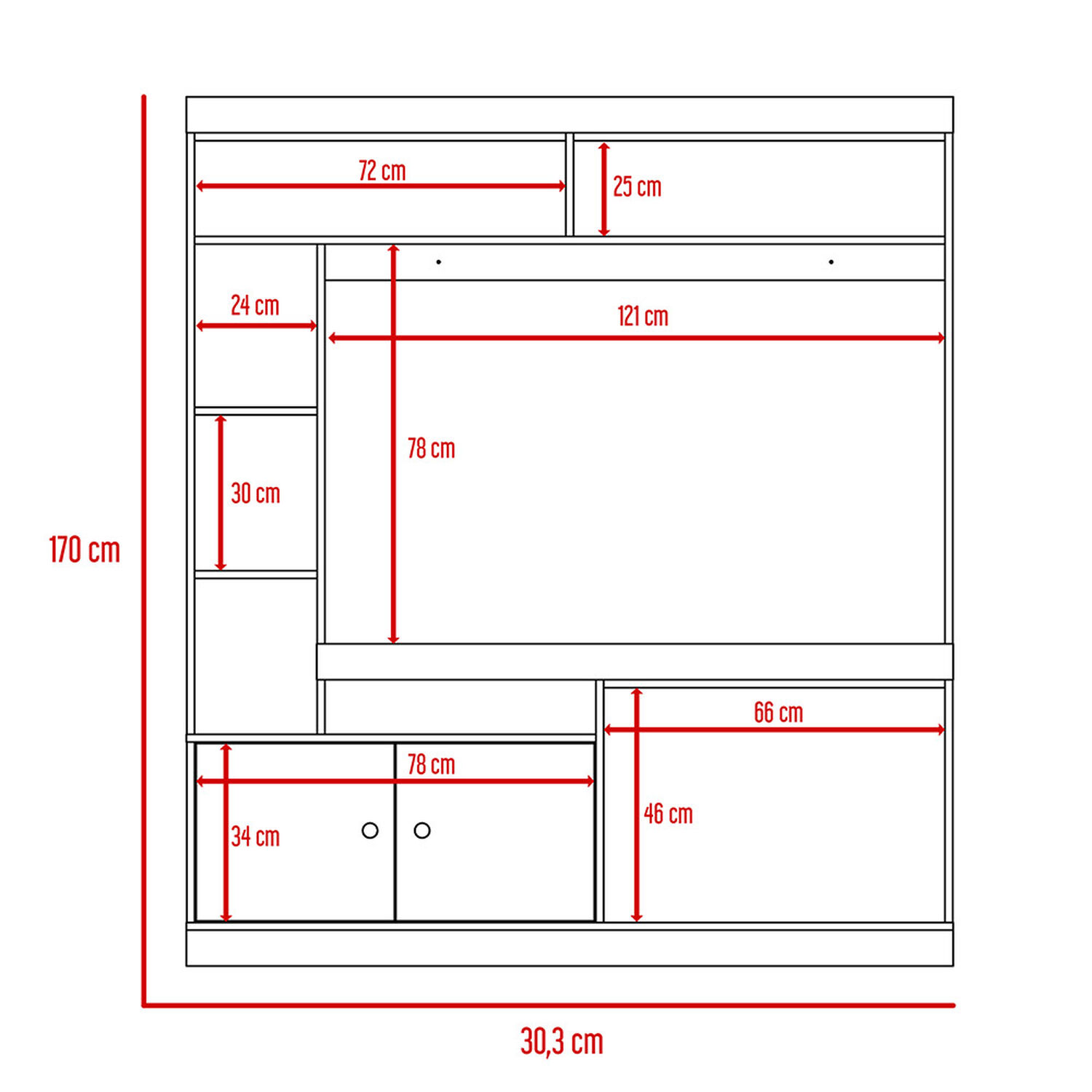 Combo Estante Casa Ideal Classic + Bar Casa Ideal Classic image number 4.0
