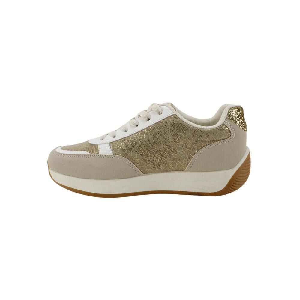 Zapatilla Urbana Mujer New Walk Lrw-043 Beige image number 2.0
