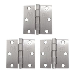 Pack 3 Bisagras Acero Odis 3&rdquo;&times;3&rdquo;&times; 2,0mm - Plata