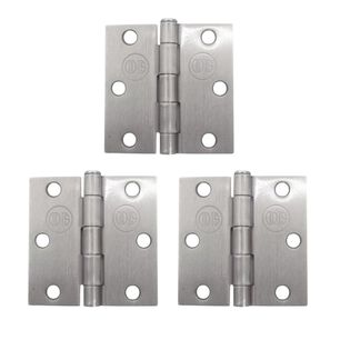 Pack 3 Bisagras Acero Odis 3&rdquo;&times;3&rdquo;&times; 2,0mm - Plata