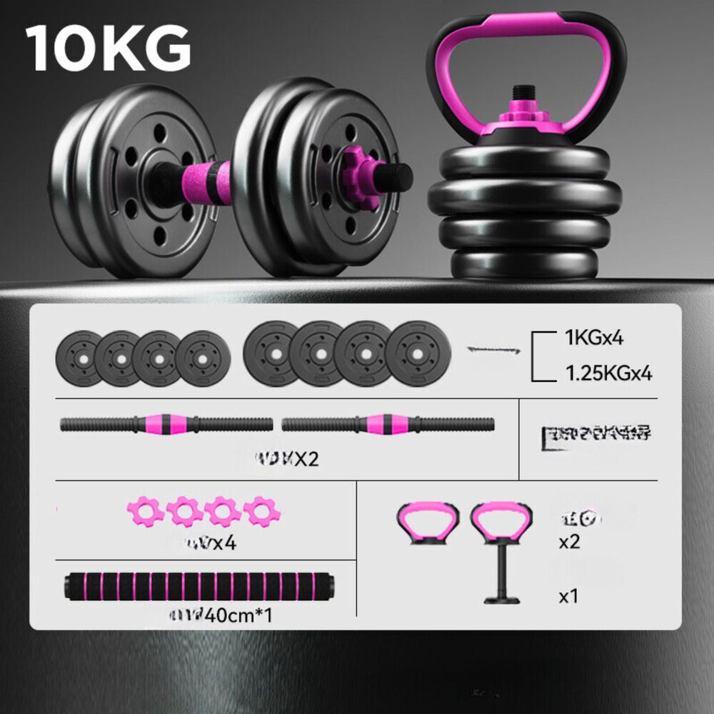 Set Mancuernas Convertible A Barra Ajustables 10 Kg image number 6.0