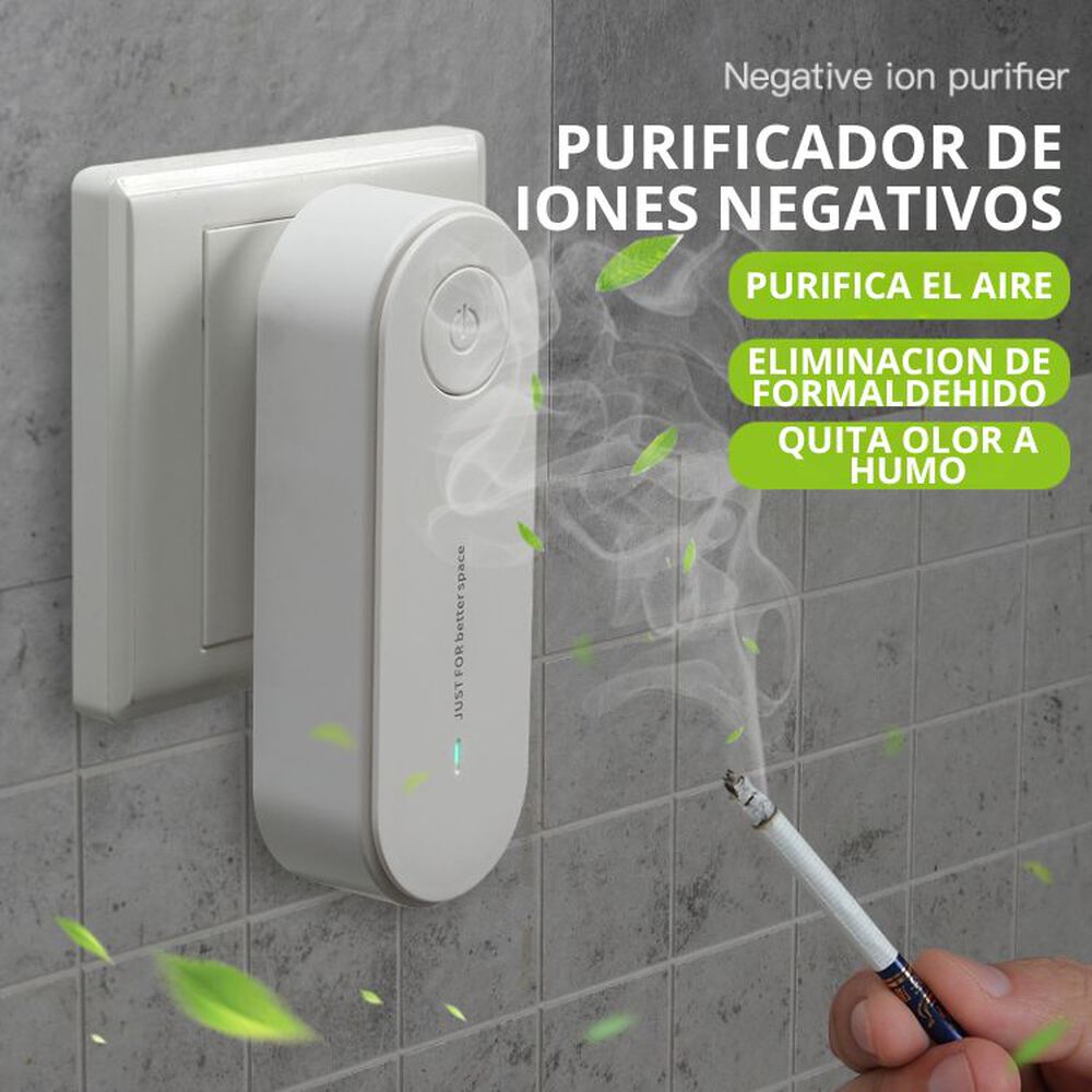 Mini Purificador De Aire Hogar Anti Olores Iones Negativos image number 1.0