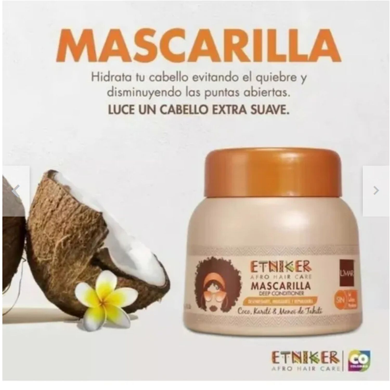 Mascarilla Deep Conditioner Etniker 300 Gr image number 1.0