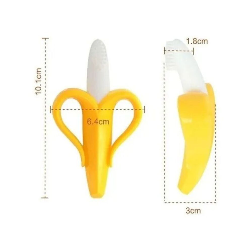 Mordedor De Silicona Para Bebes Estilo Banana Con Estuche image number 3.0