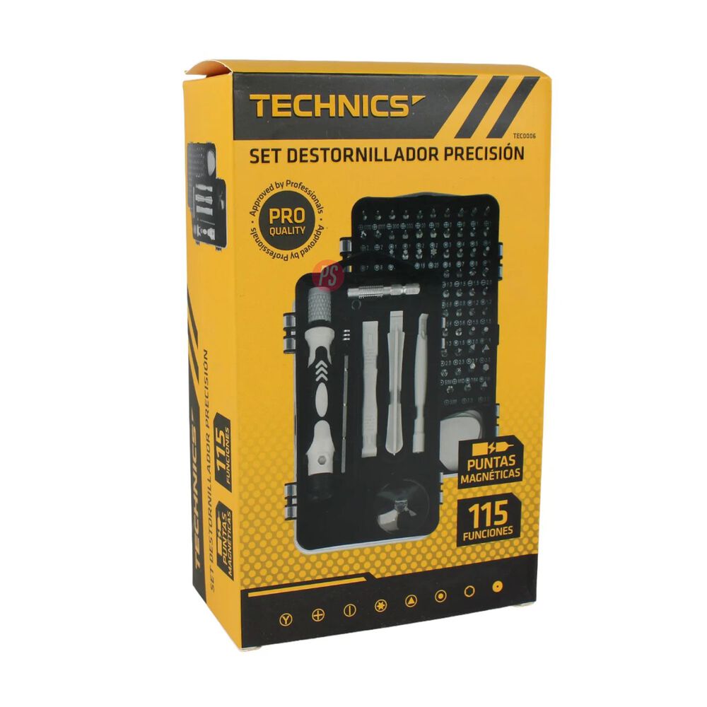 Set Destornillador Precision 115 Pcs Puntas Magneticas - Ps image number 5.0