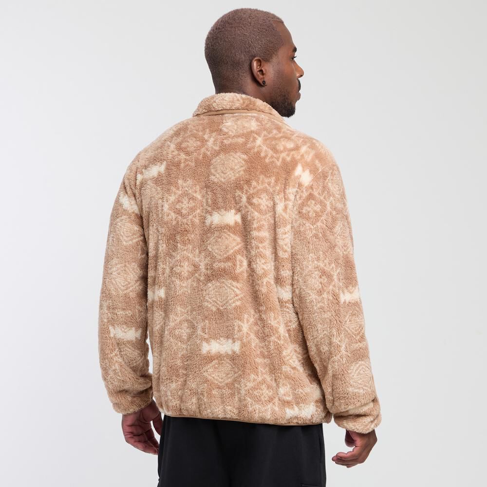 Polerón Deportivo Bloque Color Cuello Alto Hombre Wetland image number 3.0