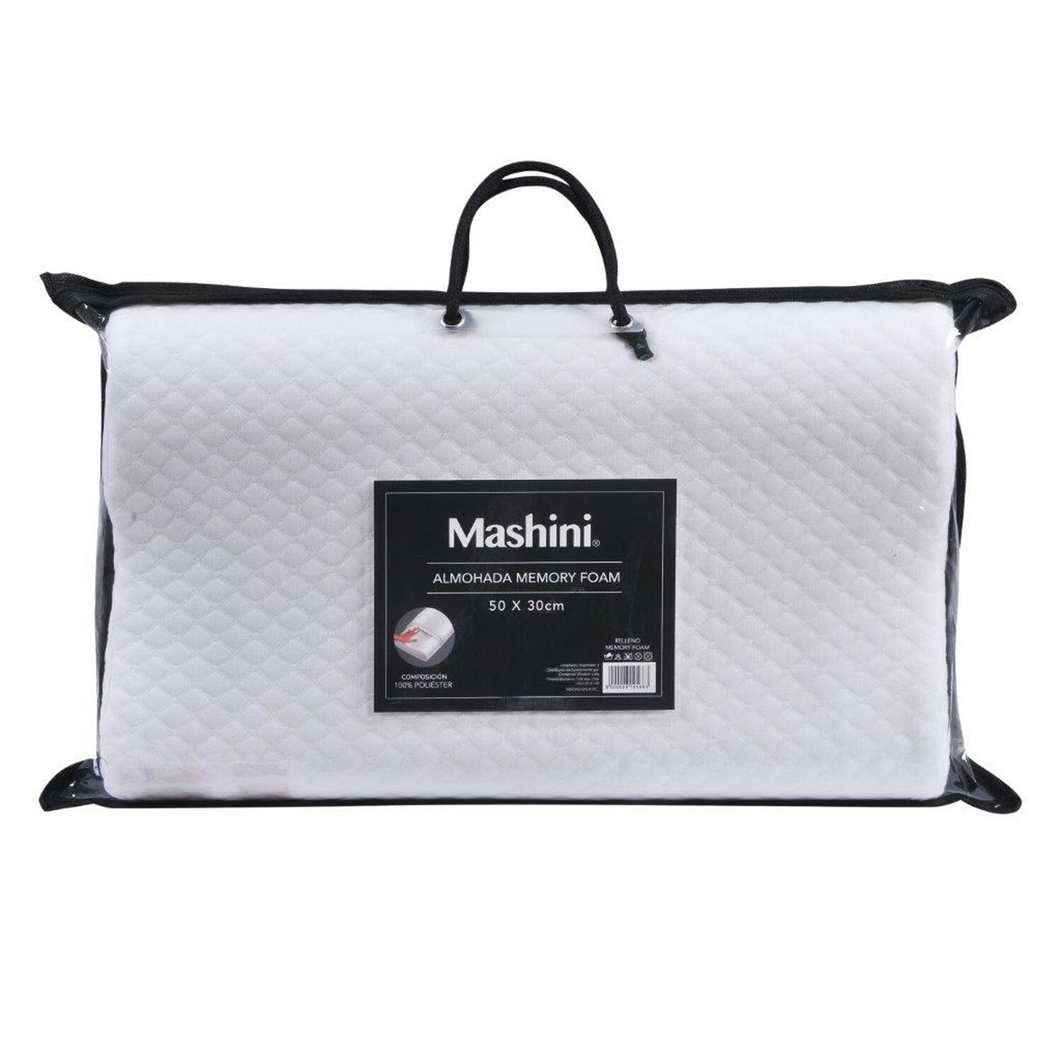 Almohada Memory Foam Contour 30x50 Cm Blanca image number 3.0