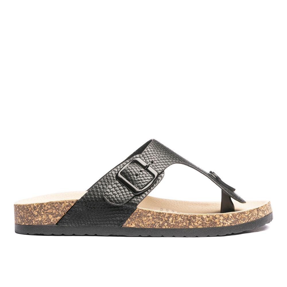 Sandalia Mujer Negro Razo Chancleta image number 0.0