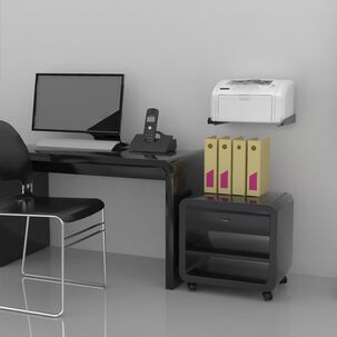 Soporte Microndas - Impresora Ajustable 30 Kg Negro - Sbr5.1 Brasforma