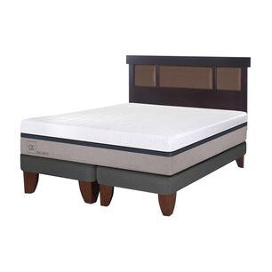 Cama Europea Cic Balance / 2 Plazas / Base Dividida  + Respaldo