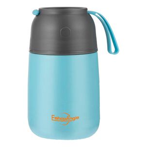 Termo Comida Acero Inoxidable 650ml Azul Rosa Cuchara Incluida