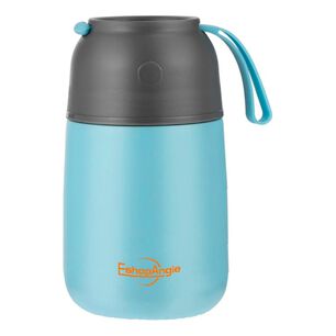 Termo Comida Acero Inoxidable 650ml Azul Rosa Cuchara Incluida