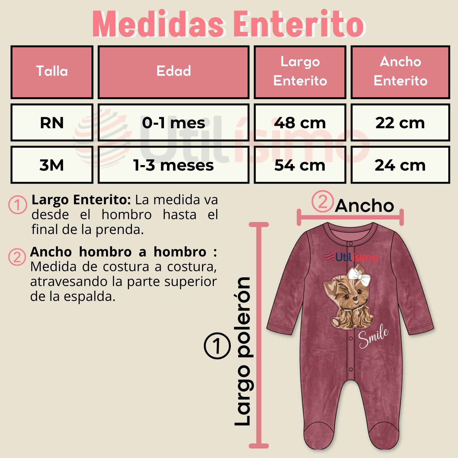 Enterito Tela Plush Rosado Beb&eacute; Ni&ntilde;a image number 2.0