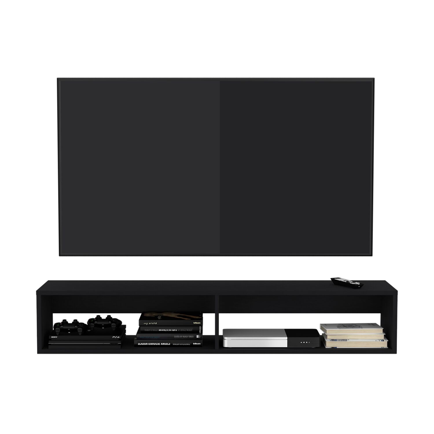 Repisa Flotente Tv 65" Fm-025n Negro image number 2.0