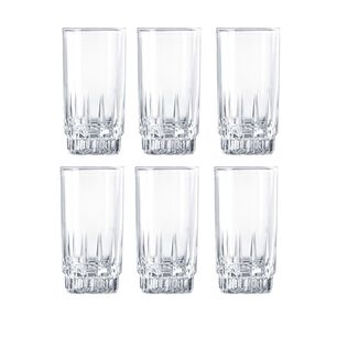 Set 12 Vasos Altos Whisky Cristar Prisma Rocks 335ml