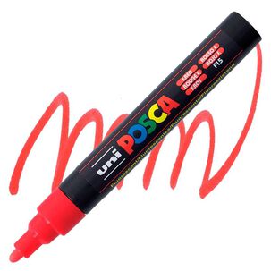 Marcador Acr&iacute;lico Rojo Fluor 5m Posca
